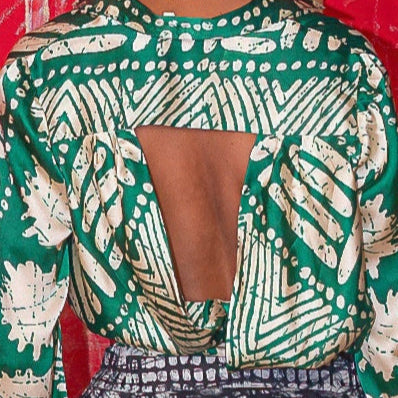 Oni Backless drape Blouse