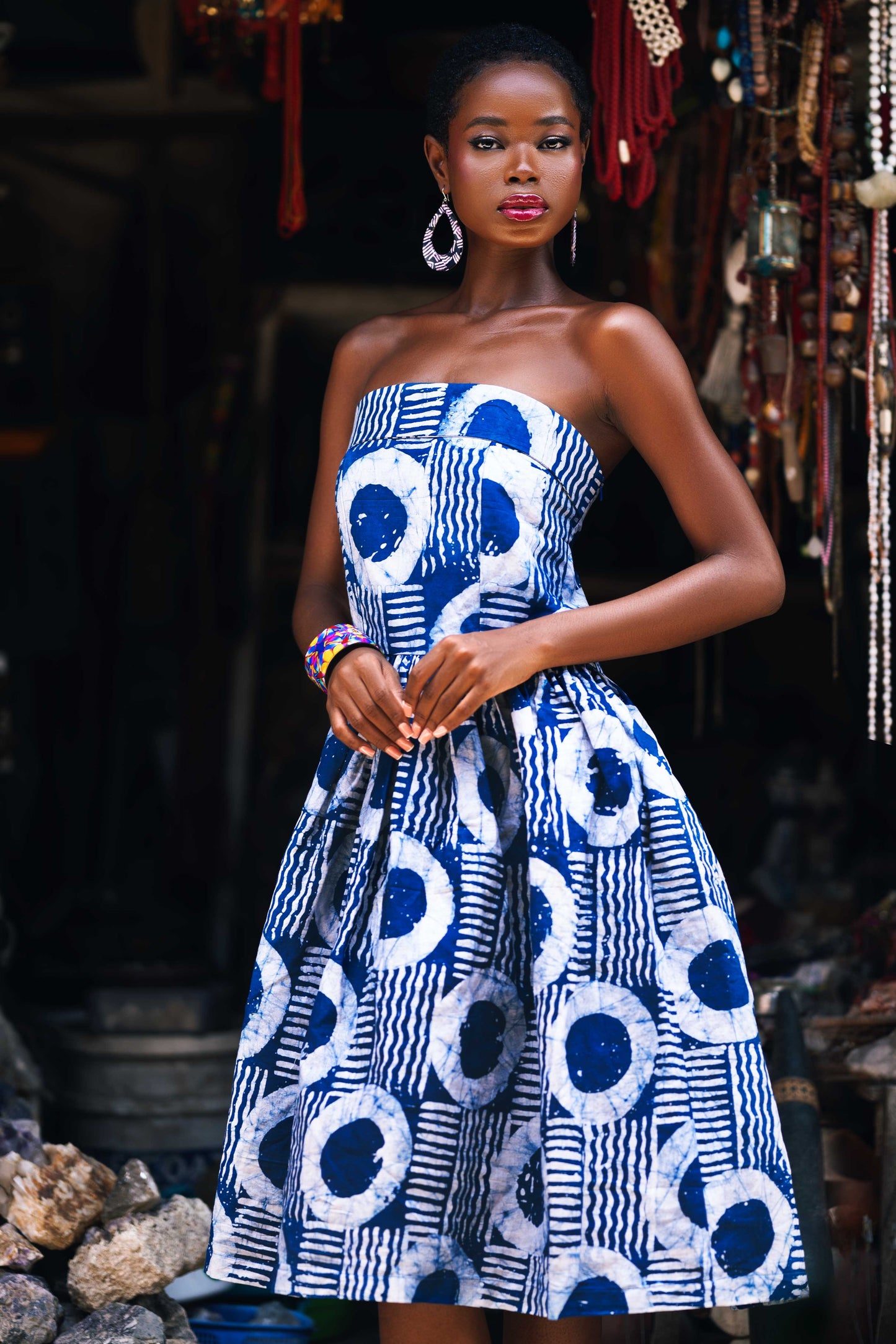 Nala sleeveless Batik dress