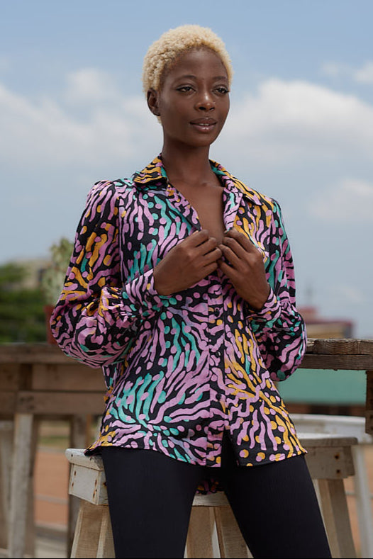 Oni Backless drape Blouse