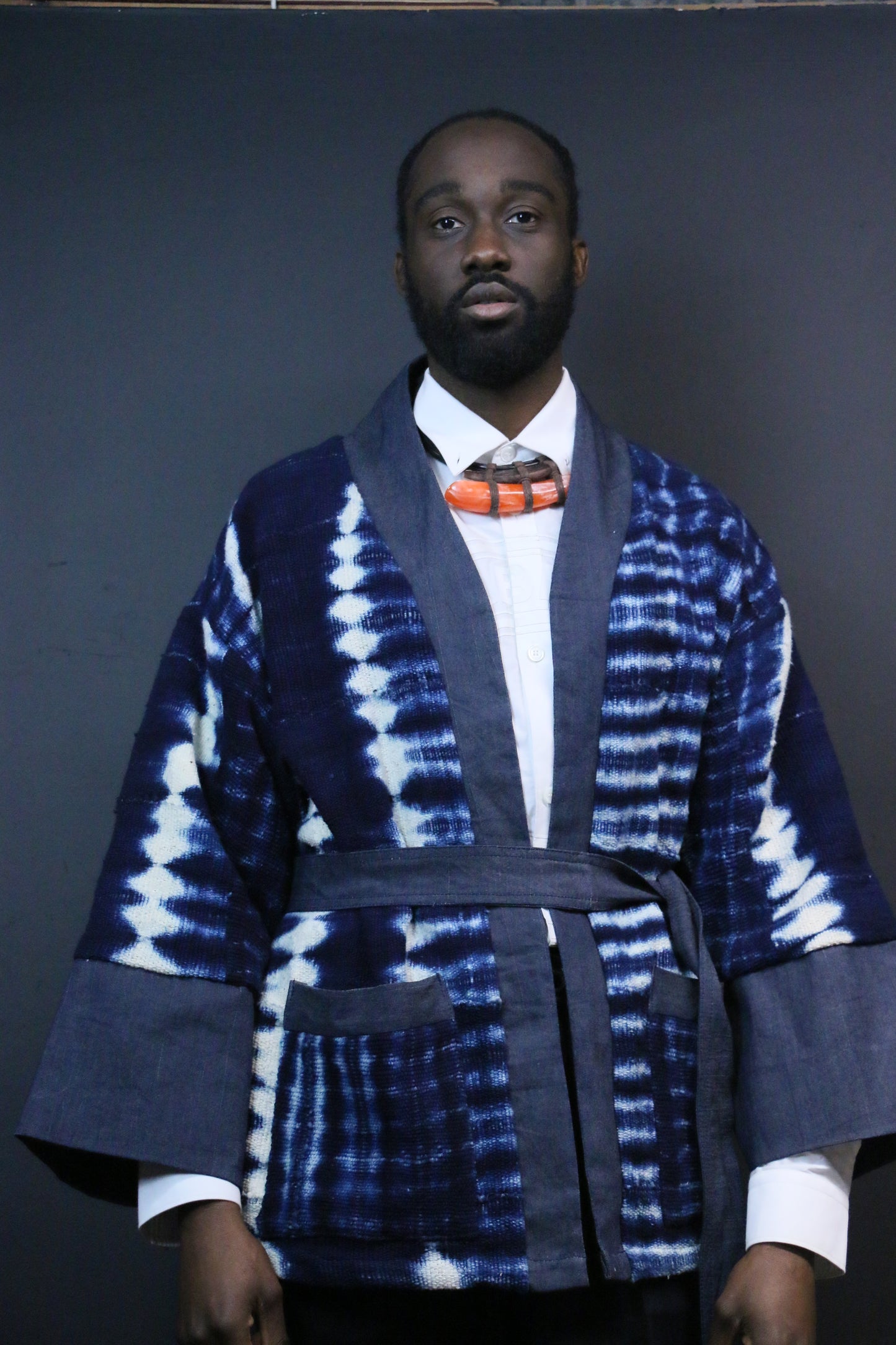 Eva indigo Jacket kimono