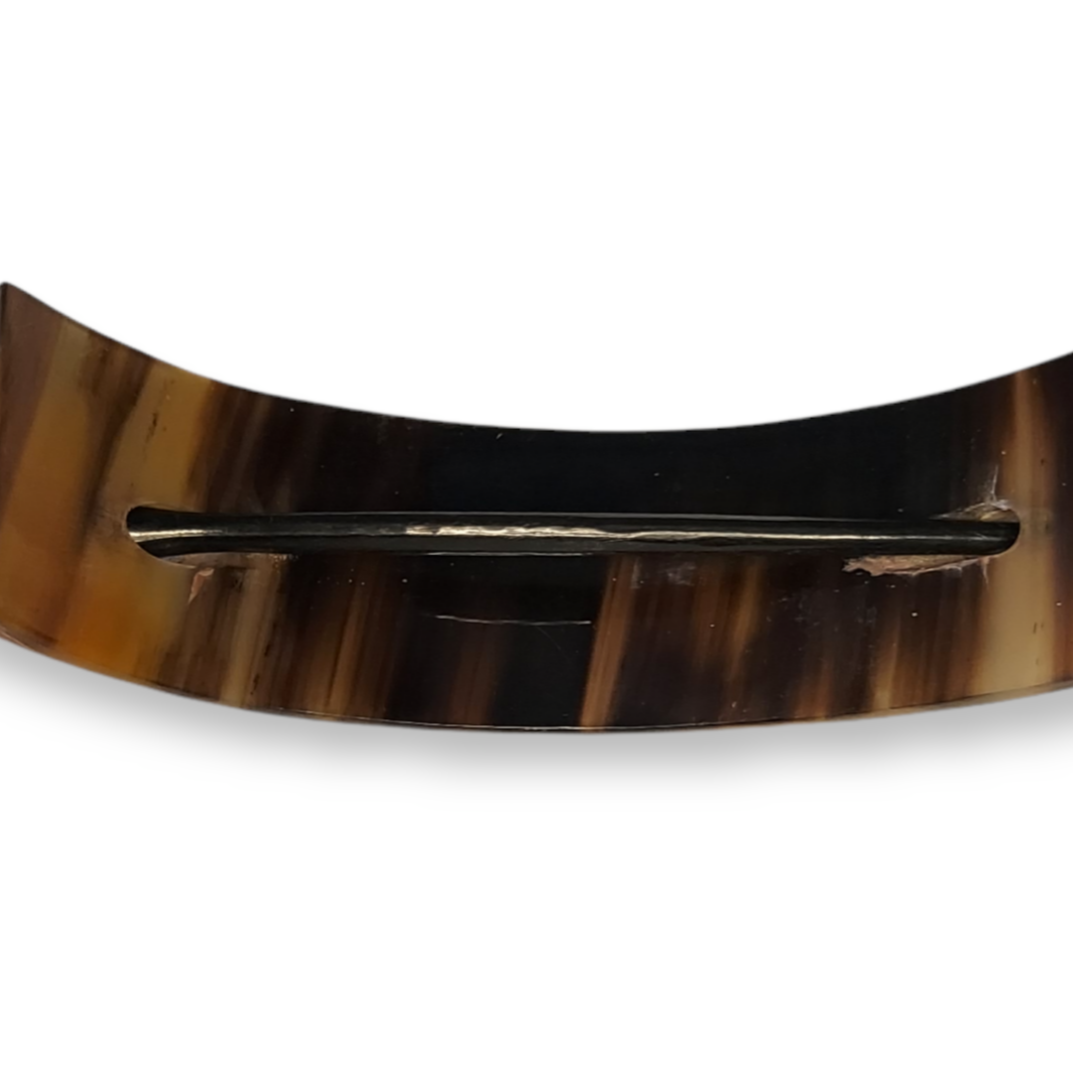 Cow Horn Swirl Hair Clip