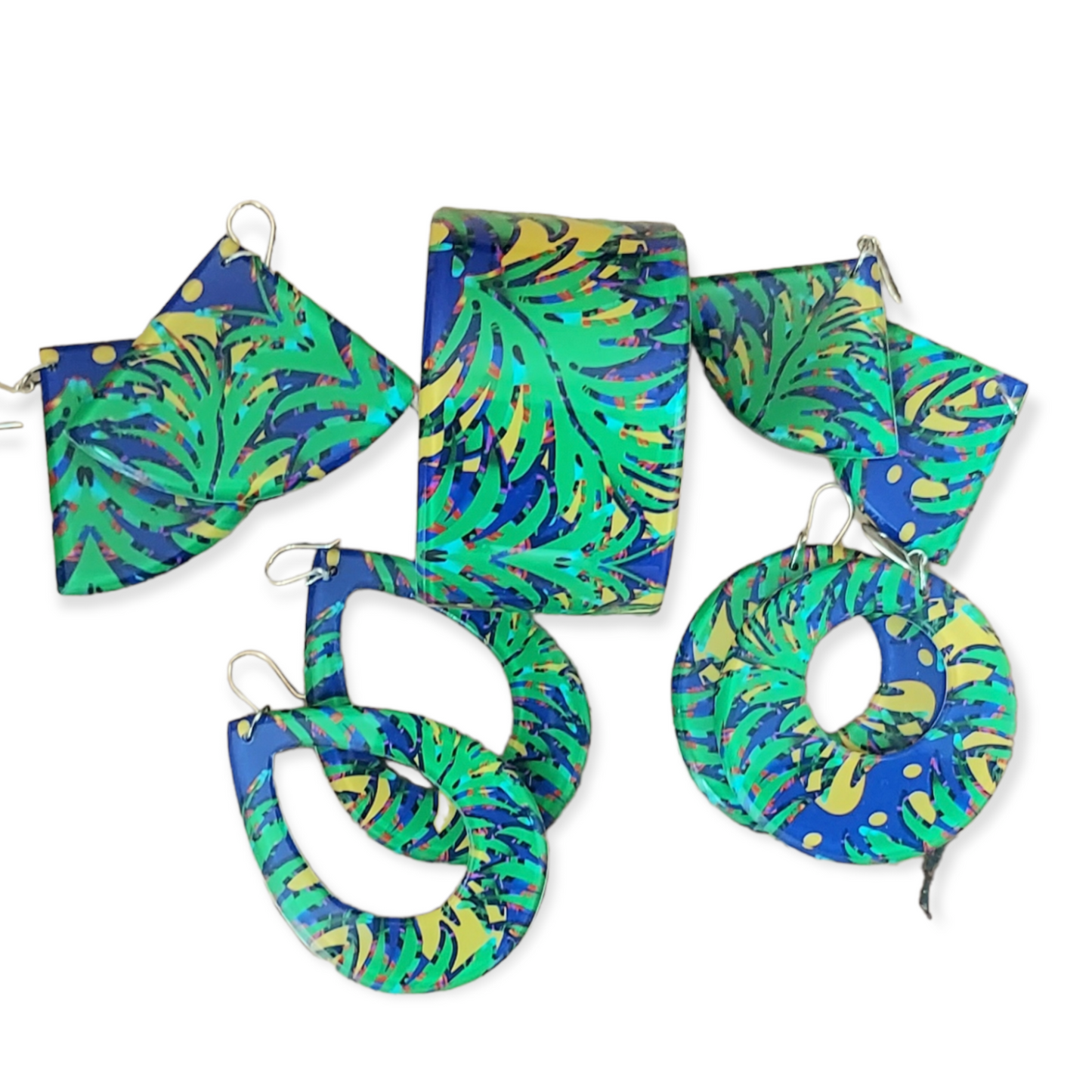 Classidel Sunshine and Palm Leaves Print Bangle