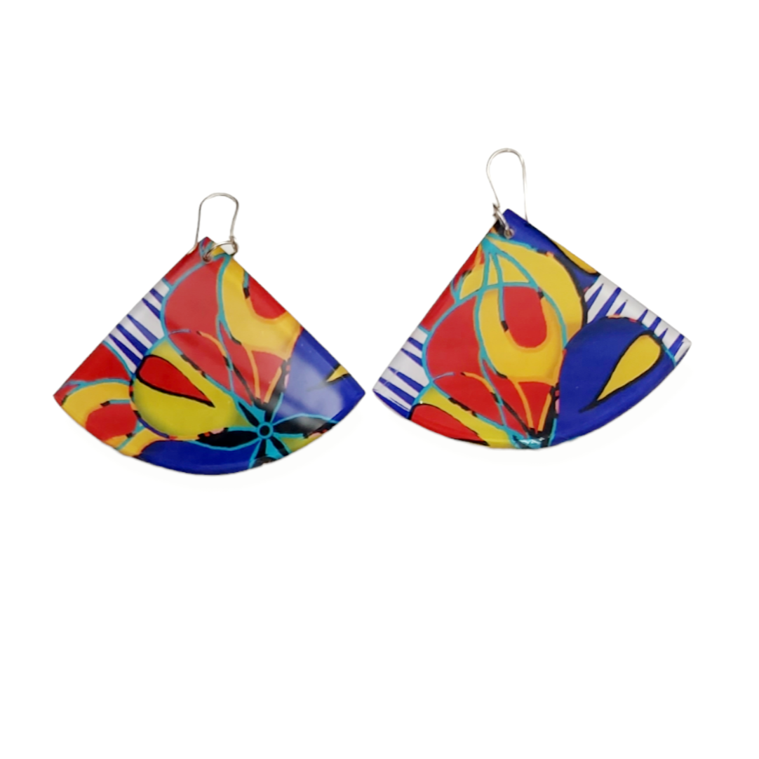 Agatha-Maudlin Tropically Spice Print Earrings