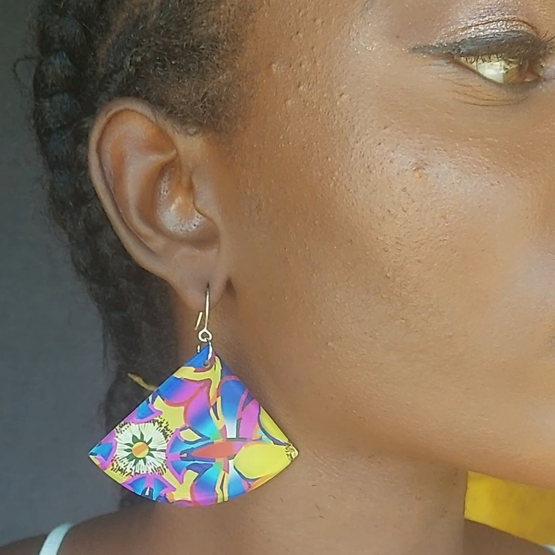 Agatha-Maudlin Tropically Spice Print Earrings