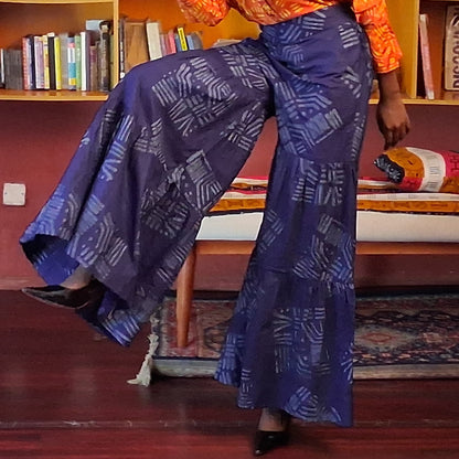 Betty Tribal Three Tier Flared Trousers