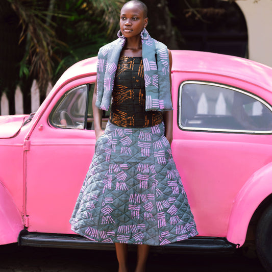 Tribal Quilted Skirt