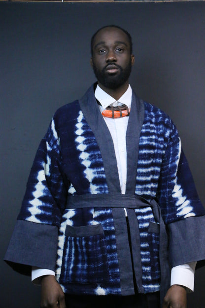 Eva indigo Jacket kimono