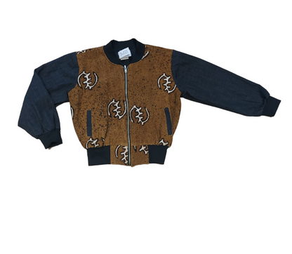 Bode Mud Cloth Bomber Jacket