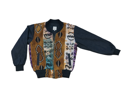 Bode Mud Cloth Bomber Jacket