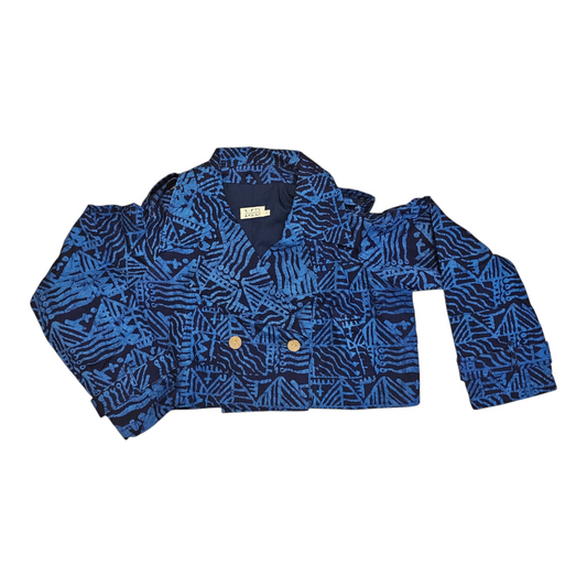 Moremi Cropped Batik Mac Jacket