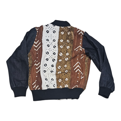 Bode Mud Cloth Bomber Jacket