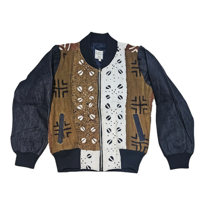 Bode Mud Cloth Bomber Jacket