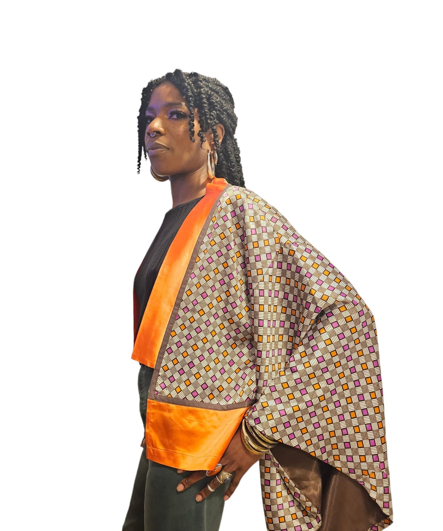 Amari Silk Like Kimono