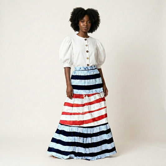 Ama Triple Maxi Long Skirt