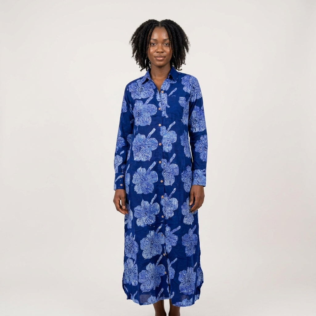 Abeba Long Shirt Dress