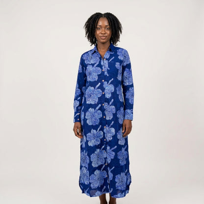 Abeba Long Shirt Dress