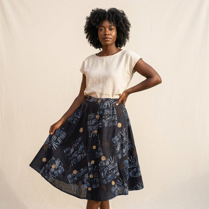 Anita A-line Batik Skirt